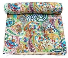 Coperta Kantha Vintage A Fiori